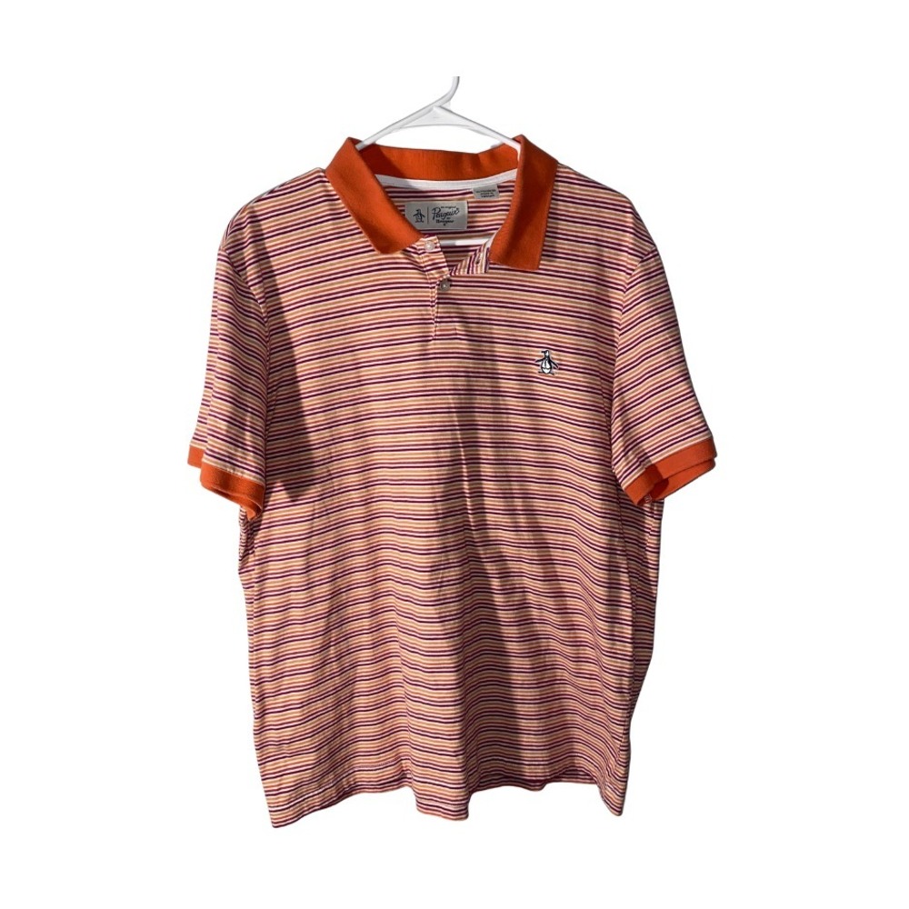 Original Penguin Cotton Polo Shirt AUTO STRIPE POLO XL TG
